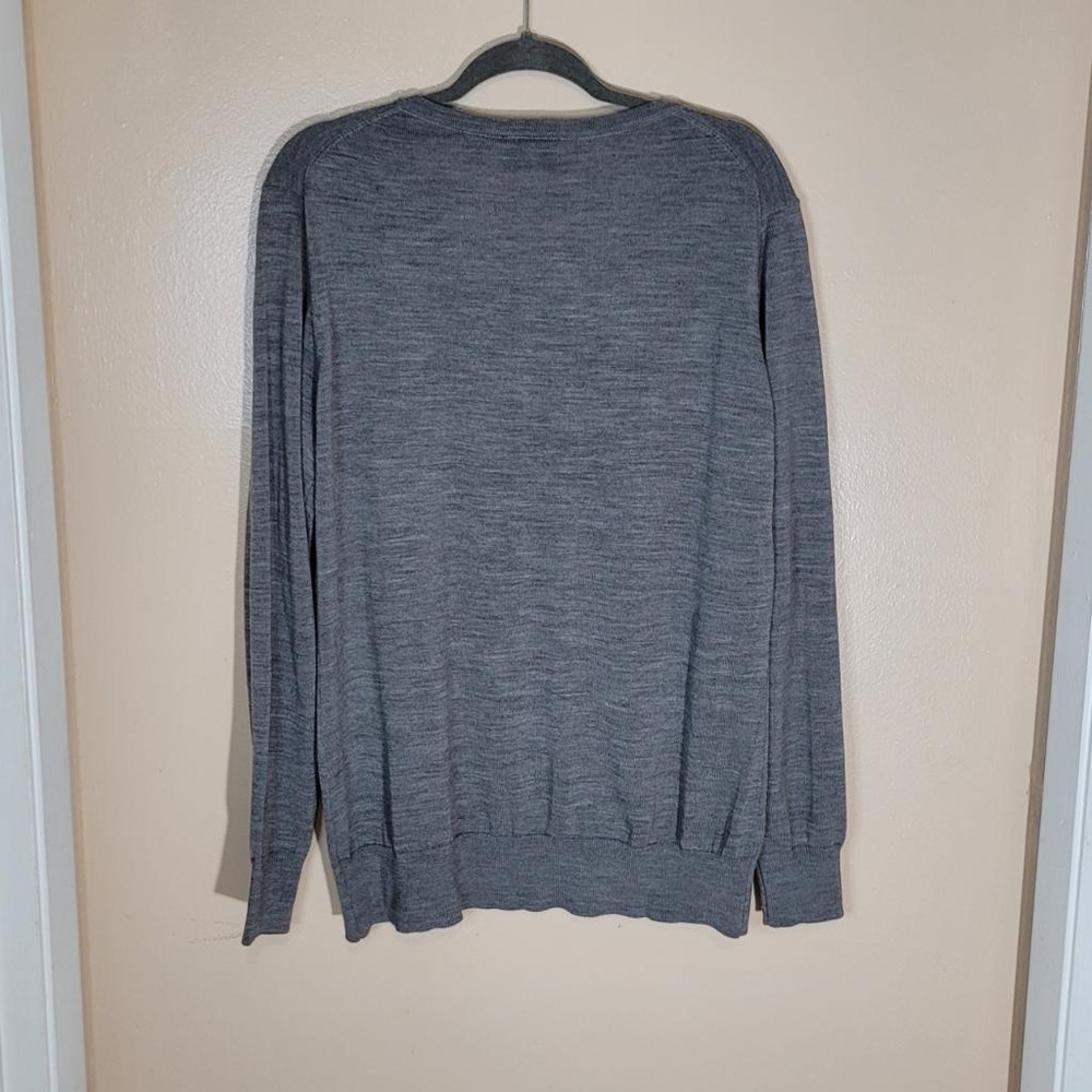Cutter & Buck, mid gray heather, V-neck sweater